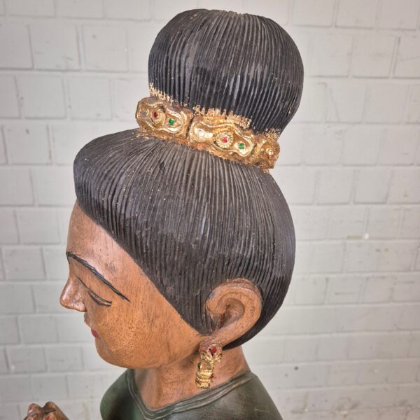 Skulptur Dekoration "Betende Frau" Indien 1950 – Bild 13