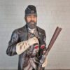 Skulptur Dekoration Soldat amerikanischer Bürgerkrieg 1,86 m – Bild 3