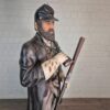Skulptur Dekoration Soldat amerikanischer Bürgerkrieg 1,86 m – Bild 5