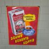 Emaille Schild Werbeschild Douwe Egberts Koffie 0,58 m x 0,78 m