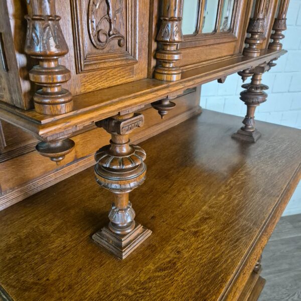Buffetschrank Schrank Gründerzeit 1880 Eiche – Bild 5