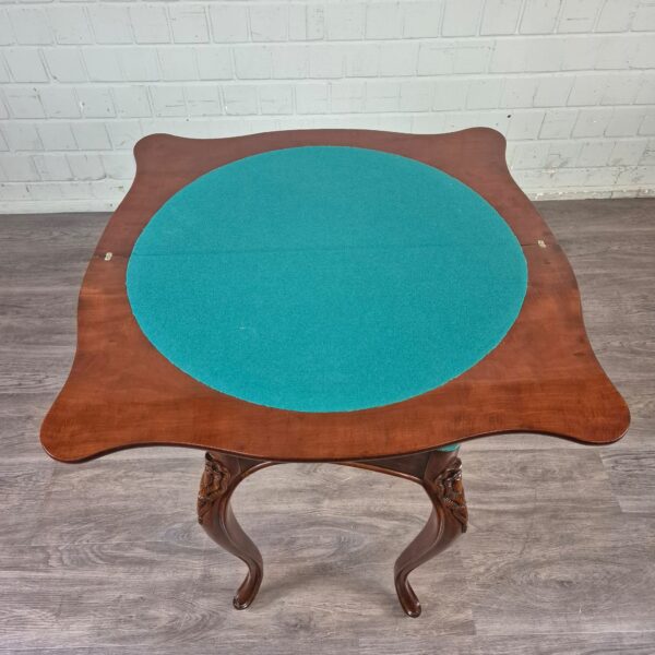 Klapptisch Spieltisch Biedermeier 1850 Mahagoni – Bild 11