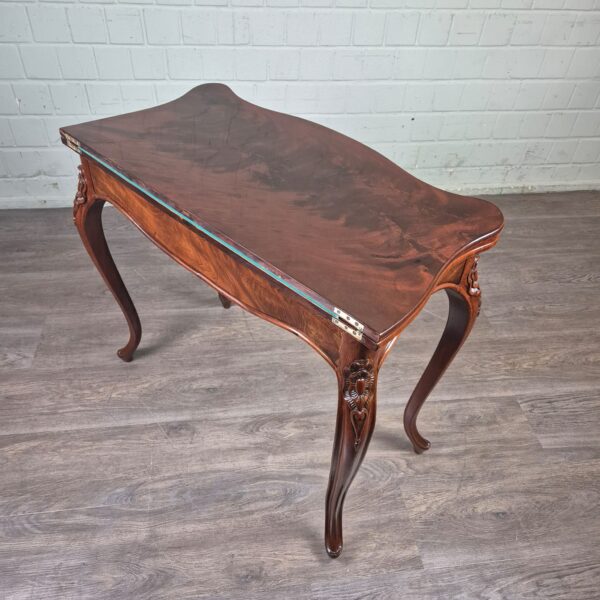 Klapptisch Spieltisch Biedermeier 1850 Mahagoni – Bild 15