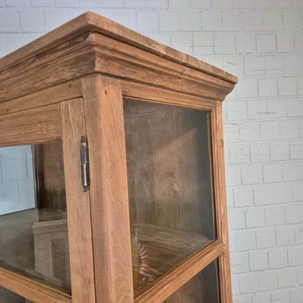 Vitrine Schaukasten Teakholz 1,00 m – Bild 9