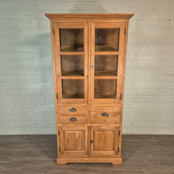 Vitrine Schaukasten Teakholz 1,00 m – Bild 2