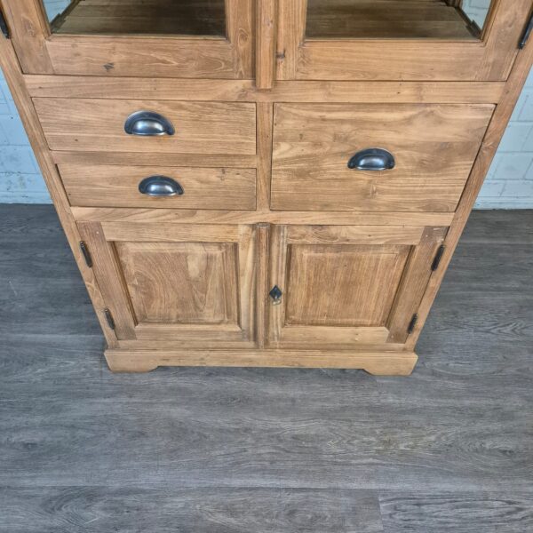 Vitrine Schaukasten Teakholz 1,00 m – Bild 4