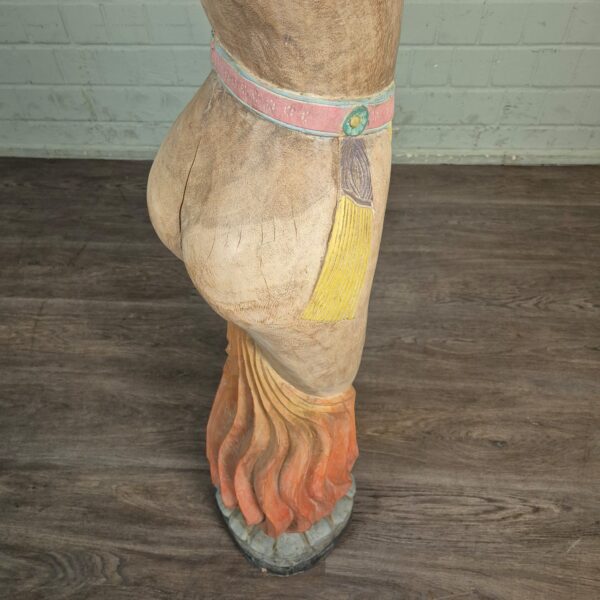 Skulptur Dekoration Frauenfigur 1950 Massivholz – Bild 5