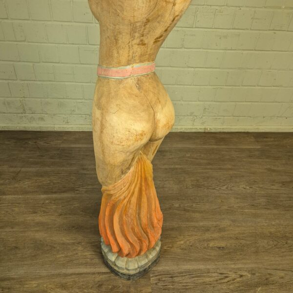 Skulptur Dekoration Frauenfigur 1950 Massivholz – Bild 13