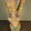Skulptur Dekoration Frauenfigur 1950 Massivholz – Bild 9