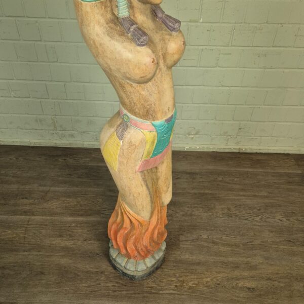 Skulptur Dekoration Frauenfigur 1950 Massivholz – Bild 7