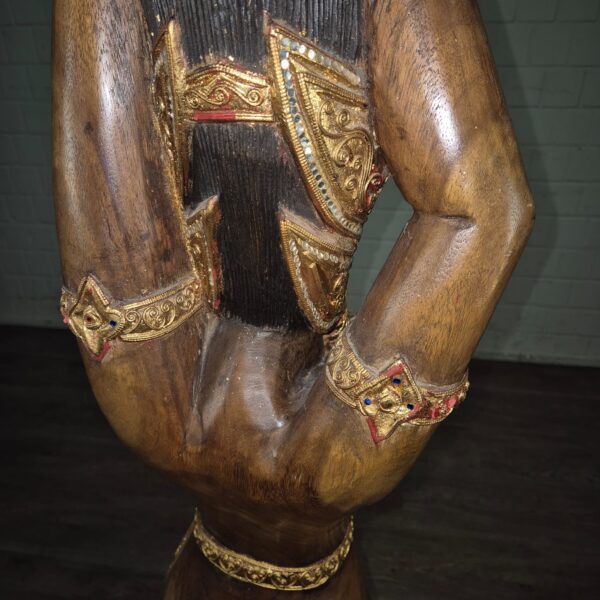 Skulptur Dekoration Frauenfigur 1950 Massivholz (Kopie) – Bild 16