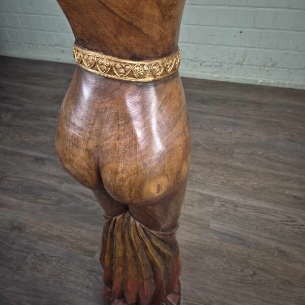 Skulptur Dekoration Frauenfigur 1950 Massivholz (Kopie) – Bild 17