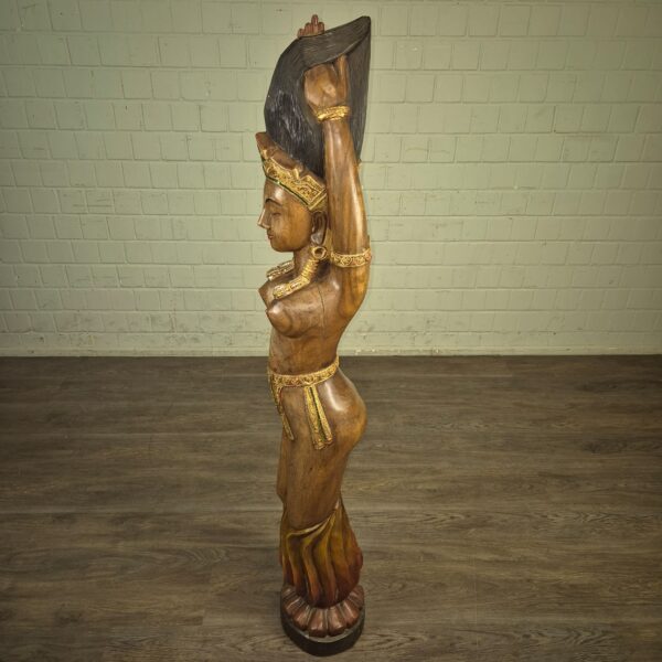 Skulptur Dekoration Frauenfigur 1950 Massivholz (Kopie) – Bild 8
