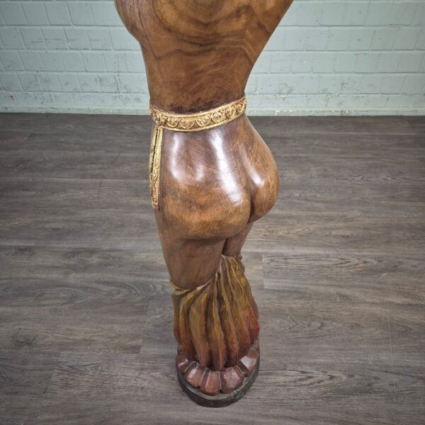 Skulptur Dekoration Frauenfigur 1950 Massivholz (Kopie) – Bild 18