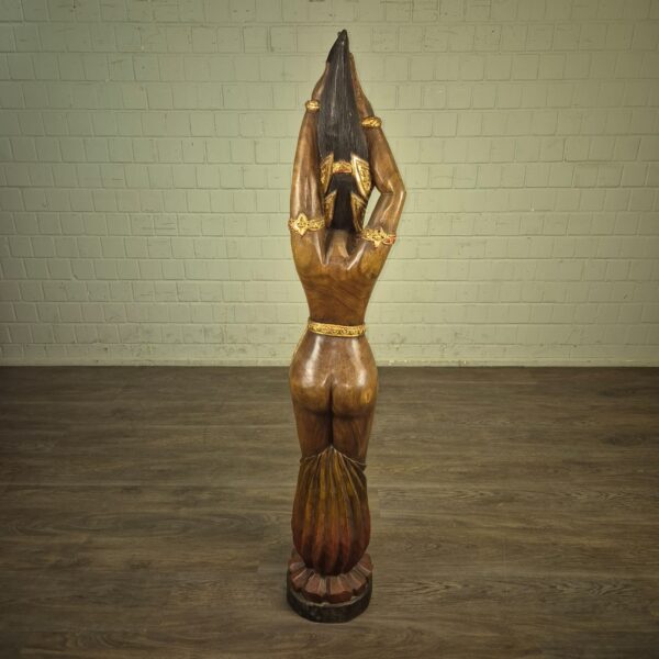 Skulptur Dekoration Frauenfigur 1950 Massivholz (Kopie) – Bild 14