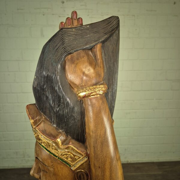 Skulptur Dekoration Frauenfigur 1950 Massivholz (Kopie) – Bild 9