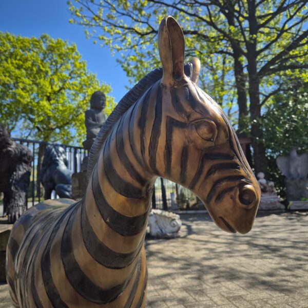 Skulptur Dekoration Zebra 1,04 m Bronze – Bild 20
