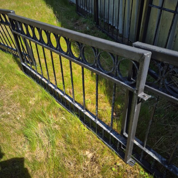 8 x Gartenzaun Zaun Metall verzinkt Setpreis – Bild 5