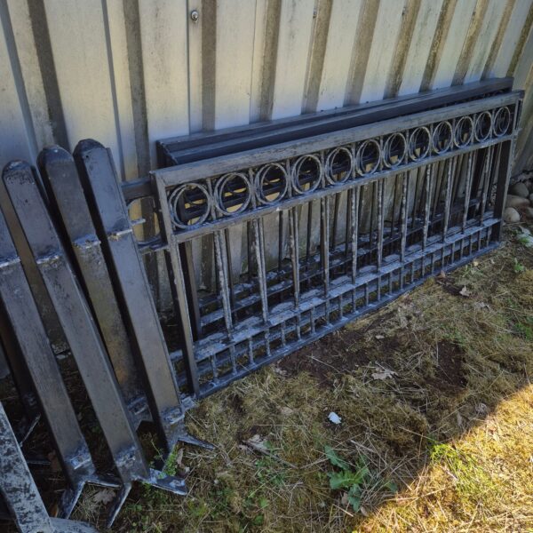 8 x Gartenzaun Zaun Metall verzinkt Setpreis – Bild 2