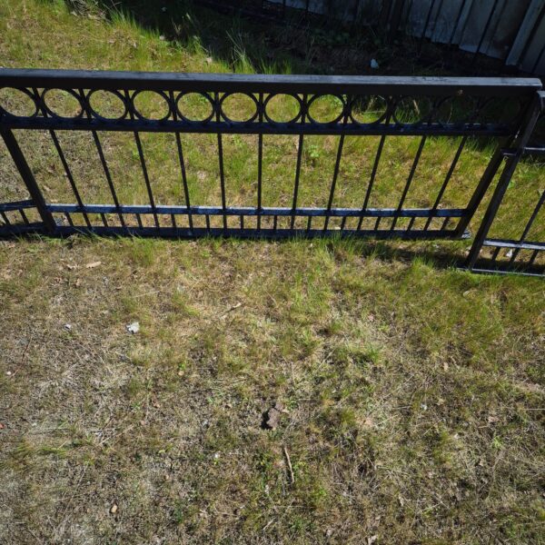 8 x Gartenzaun Zaun Metall verzinkt Setpreis – Bild 4