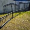 8 x Gartenzaun Zaun Metall verzinkt Setpreis