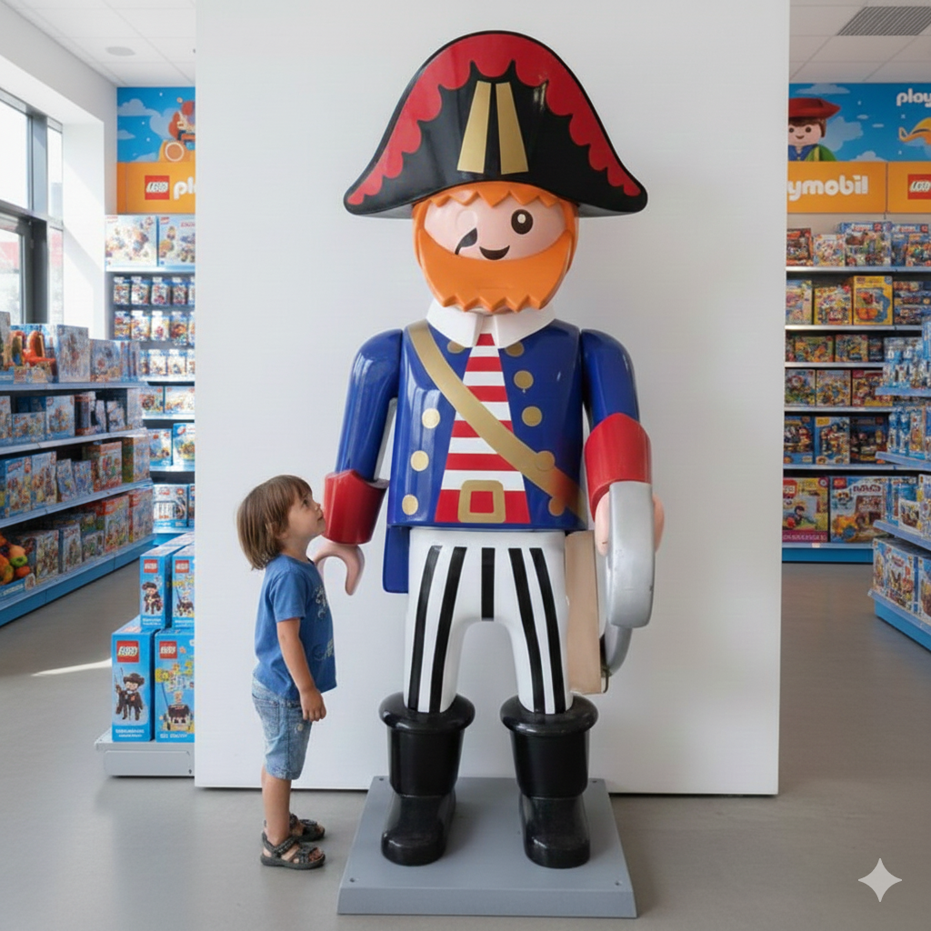 Dekoration Playmobil Pirat XXL 1,63 m – Bild 2
