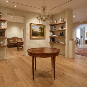 Beistelltisch Tisch Biedermeier 1850 Nussbaum