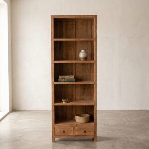 Regal Bücherschrank Teakholz 0,70 m
