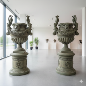 Set Vasen Blumenkübel Bronze Ø 0,83 m