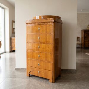 Hochkommode Biedermeier 1840 Kirschbaum