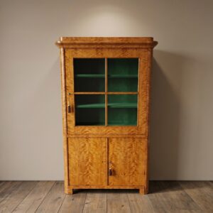Vitrine Bücherschrank Biedermeier 1840 Birke