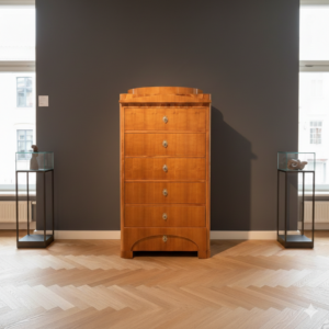 Hochkommode Biedermeier 1840 Kirschbaum