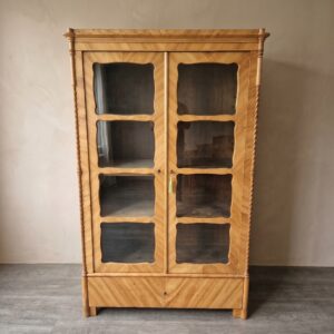 Vitrine Bücherschrank Biedermeier 1850 Kirschbaum