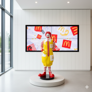 McDonald's Werbefigur Dekoration Ronald McDonald 1,25 m