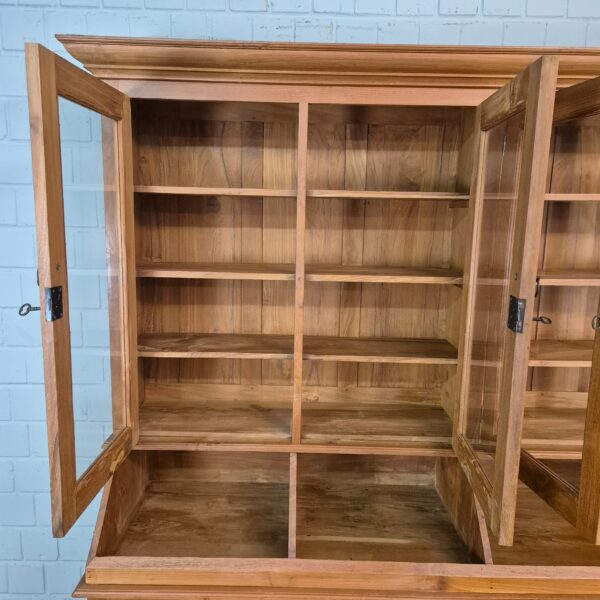 Vitrine Krämerschrank Teakholz 2,15 m – Bild 9