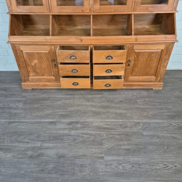 Vitrine Krämerschrank Teakholz 2,15 m – Bild 16