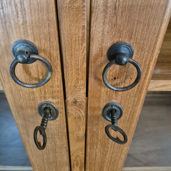 Vitrine Krämerschrank Teakholz 2,15 m – Bild 5