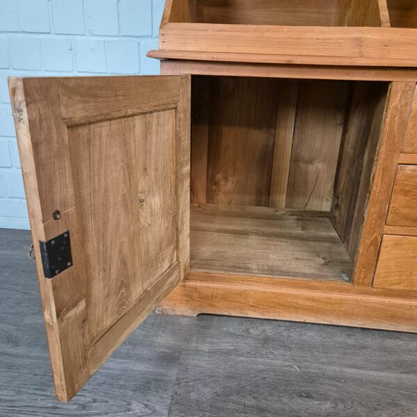 Vitrine Krämerschrank Teakholz 2,15 m – Bild 17