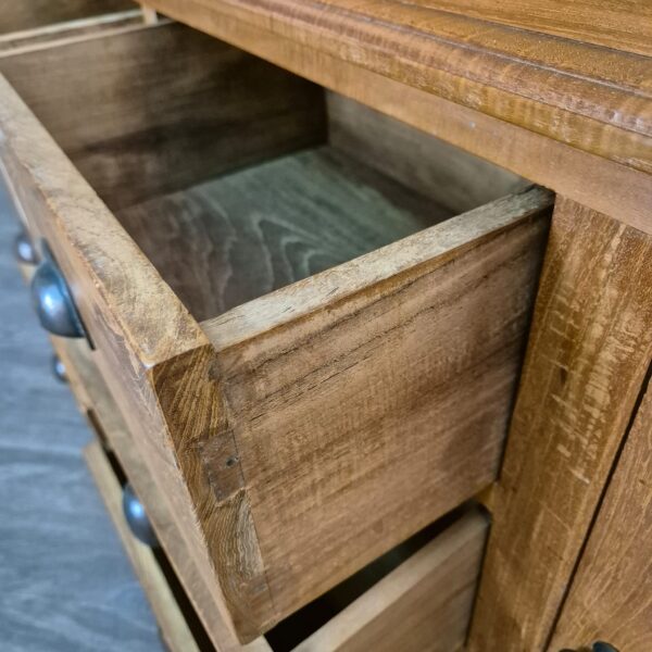 Vitrine Krämerschrank Teakholz 2,15 m – Bild 15