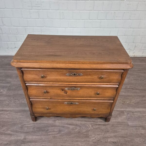 Kommode Biedermeier 1850 Eiche – Bild 2