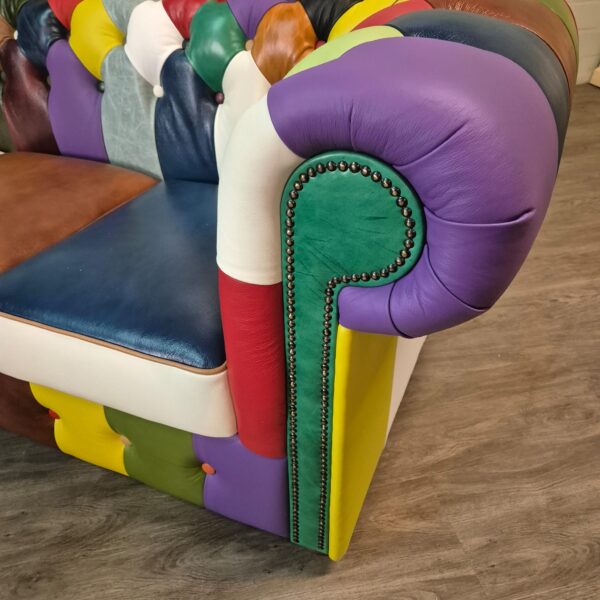 Chesterfield Sofa Couch Leder Modell Karneval 2,90 m – Bild 8