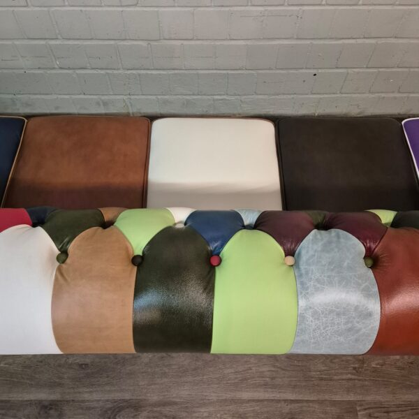 Chesterfield Sofa Couch Leder Modell Karneval 2,90 m – Bild 10