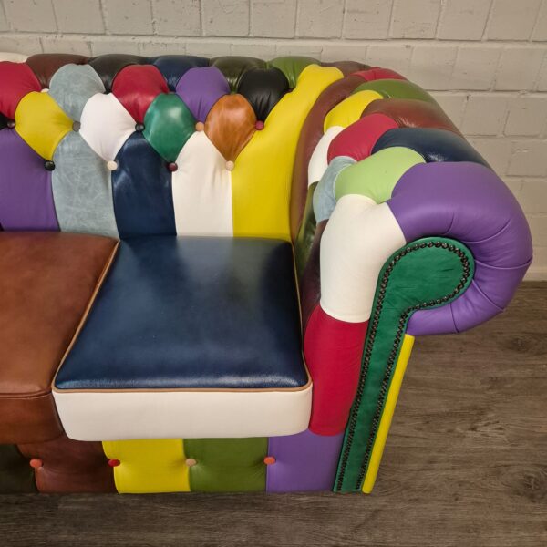 Chesterfield Sofa Couch Leder Modell Karneval 2,90 m – Bild 7