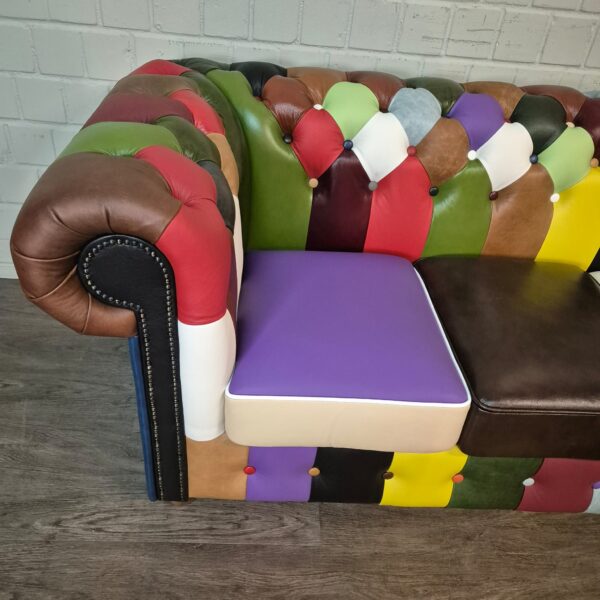 Chesterfield Sofa Couch Leder Modell Karneval 2,90 m – Bild 4