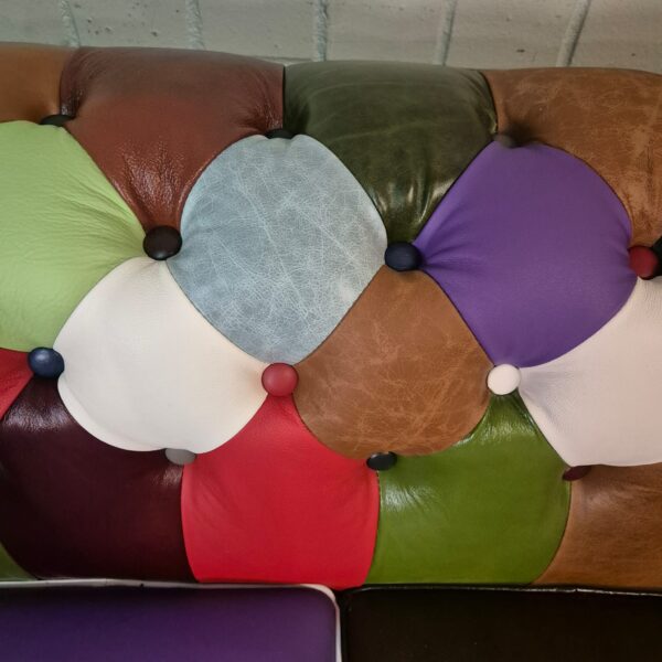 Chesterfield Sofa Couch Leder Modell Karneval 2,90 m – Bild 5
