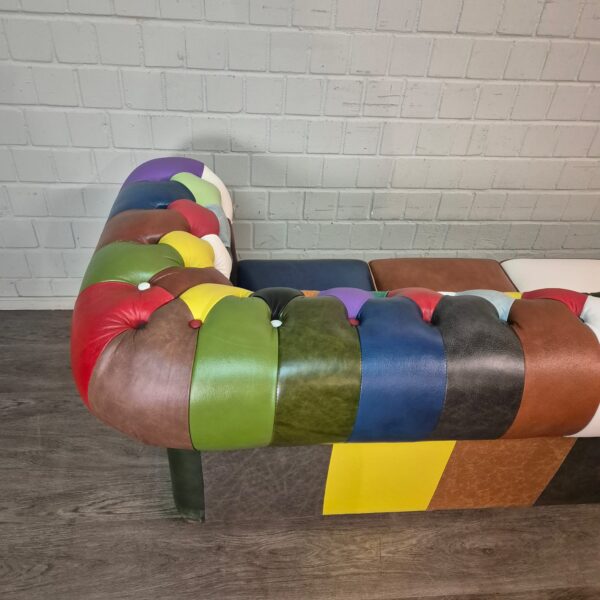 Chesterfield Sofa Couch Leder Modell Karneval 2,90 m – Bild 9