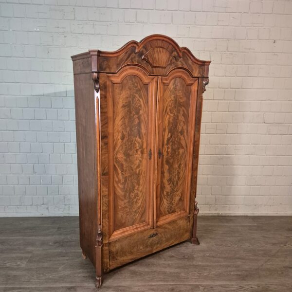 Schrank Kleiderschrank Louis Philippe 1860 Mahagoni