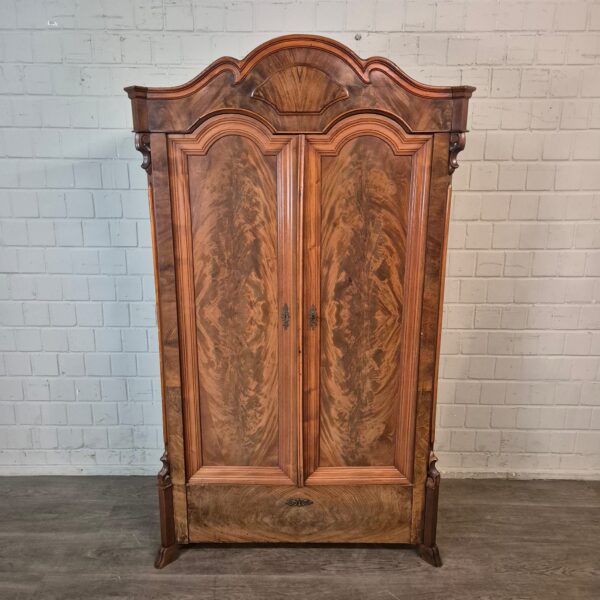 Schrank Kleiderschrank Louis Philippe 1860 Mahagoni – Bild 3