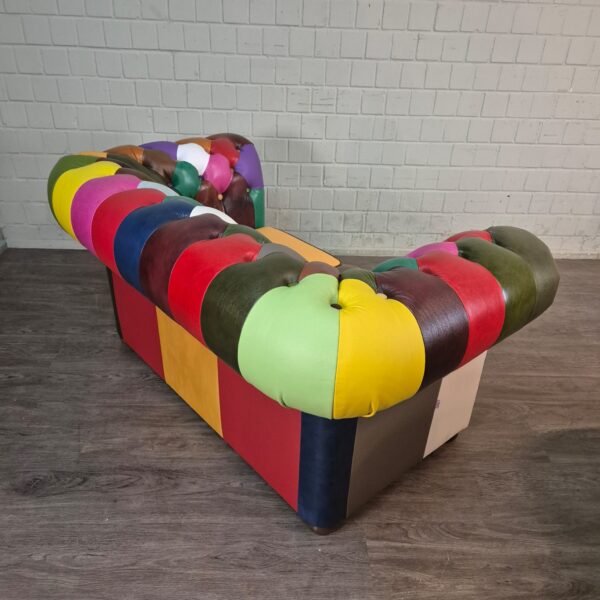 Chesterfield Sofa Couch Leder Modell Karneval 1,63 m – Bild 9