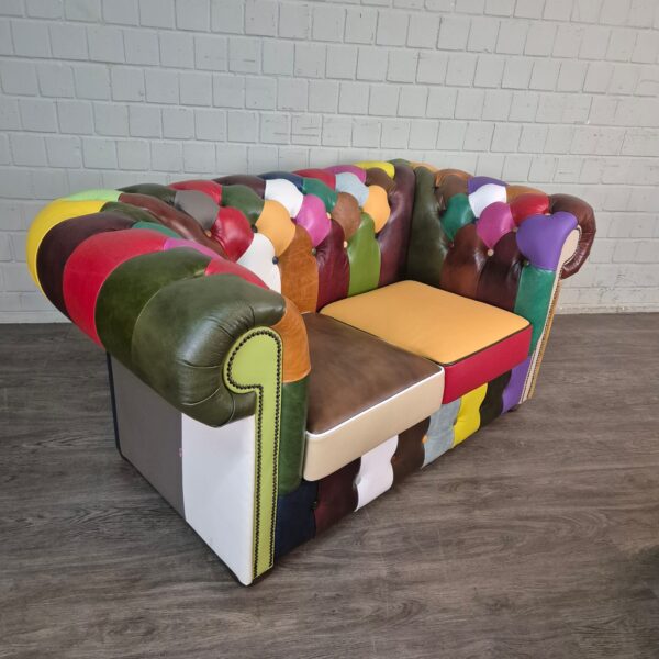 Chesterfield Couchgarnitur Modell Karneval 3-2-1 Leder – Bild 10